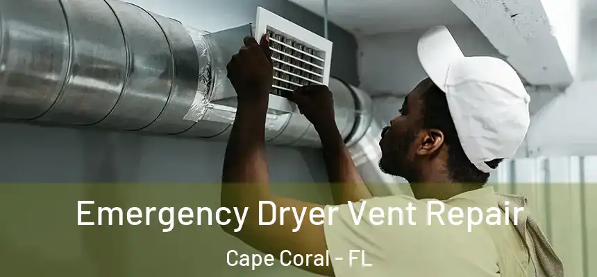 Emergency Dryer Vent Repair Cape Coral - FL